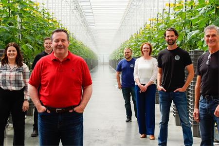 Premier Jason Kenney and MLA Michaela Glasgo visiting BMF