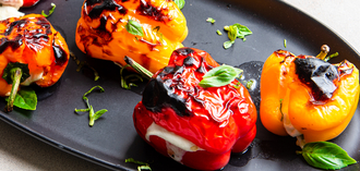 Mozzarella-Stuffed Super Sweet mini peppers